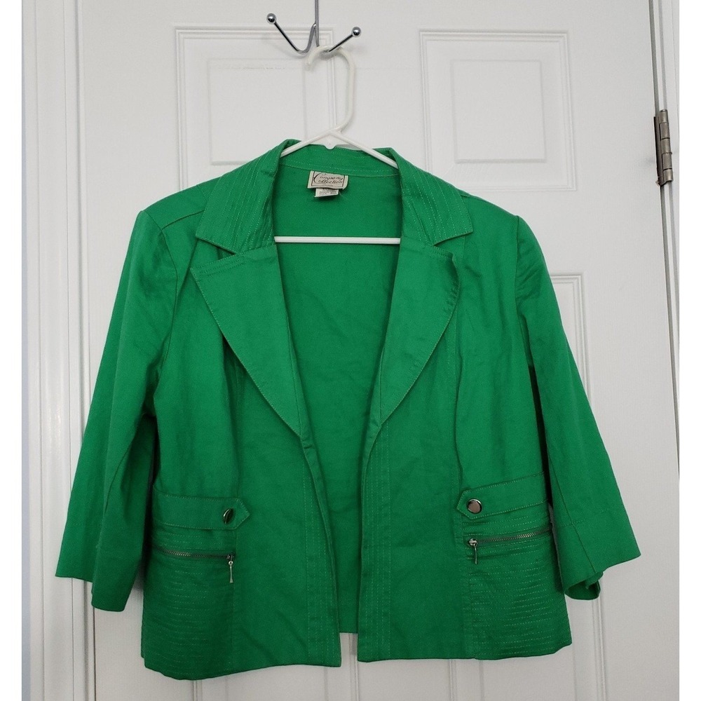 Compamy Collection Petite Womans‎ Open Blazer 10P.
